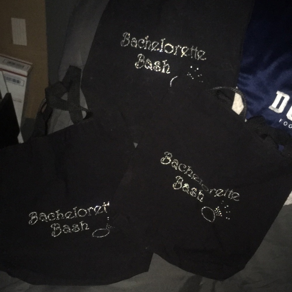 Lot of 3 bachelorette bash goodie bag/purses